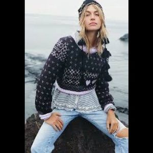 Free People Snow Globe Wool&Alpaca Blend Pullover